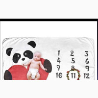 Pandastic Baby Countdown Milestone Number Blanket