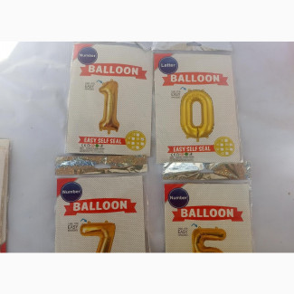 Gold Figure Balloons for Your Birthday