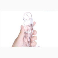 Adult Female Simulation Masturbator Dildo - Clear Color