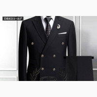 Black Double Breasted Suit
