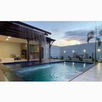 Swimming Pool With Waterfall