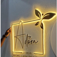 Circular Acrylic LED Indoor Signage