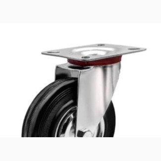 Rubber Swivel Caster Wheel With Brake - 4pcs 2pcs Have Brake