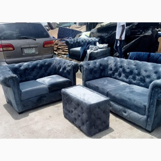 Gray Color 5-Seater Sofa Cushion Chair for Sale