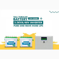 3.5kva 24v Inverter With 4 Tubular Battery - Brand New