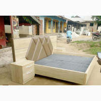 Bed Fream Wood and Upholstery