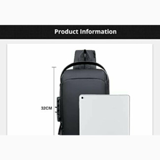 Anti Theft Sling Bag, USB Charging Sport Sling Anti-theft Bag