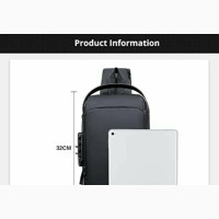 Anti Theft Sling Bag, USB Charging Sport Sling Anti-theft Bag