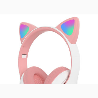 Kids Wireless Cat Ear Headphones - Bluetooth + MP3 Support