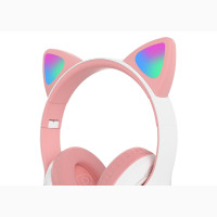 Kids Wireless Cat Ear Headphones - Bluetooth + MP3 Support