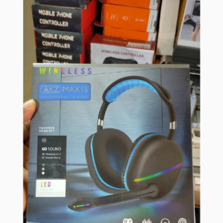 Akz MAXI5 Professional Wireless Gaming Headphone With Mic(Rgb)