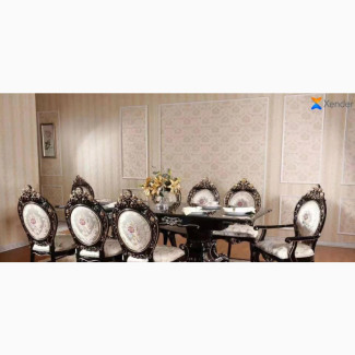 Set of Royal Dinning Table With 8 Chairs
