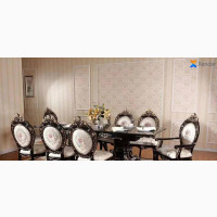 Set of Royal Dinning Table With 8 Chairs