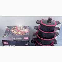 Brand New UCC LIFE Cookware Set Granite Series 10 Pieces