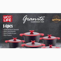 Ucc Life 14pcs Granite Cookware