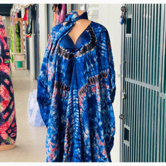Silk Adire Free Size Gown