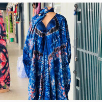 Silk Adire Free Size Gown