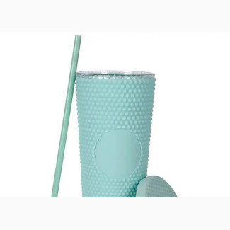 Studded Matte Tumbler With Straw - 24oz