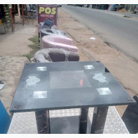 Glass Side Stool
