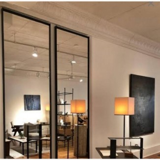 6ft Wall Long Full Length Black Mirror - Home Interiors