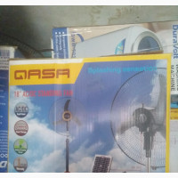 AC/DC Solar Standing Fan Yoga - Brand New Qasa Pedestal Fan