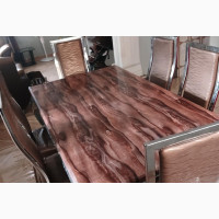 Marble Design Dinning Table With Six Chairs