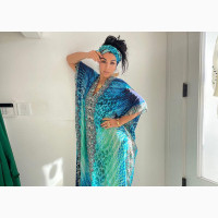Beach Blouse. Abaya Inspired. Free Size to Fit a Size 20