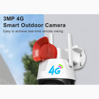 CCTV Camera 4G Sim PTZ Camera 3MP Waterproof Smart Security Camera