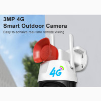 CCTV Camera 4G Sim PTZ Camera 3MP Waterproof Smart Security Camera