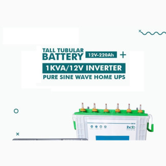1kva Inverter With 1 Tubular Battery - Brand New