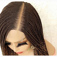Ghana Weaving Braided Wig - Side Parting