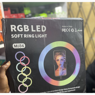 RGB 14 Inches Selfie Ring Light With Stand 35.5cm-15 Colours
