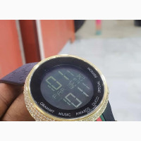 Gucci Men#039;s Rubber Digital Wristwatch - Brand New