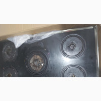 GS 5 Burner Gas Cooker with Tered Glass Top - Black