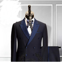 Quality Bespoke Italian Style Tuxedo Daro Men#039;s Suit