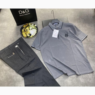 Luxury Pants and Collar Neck T-Shirt - Brand New