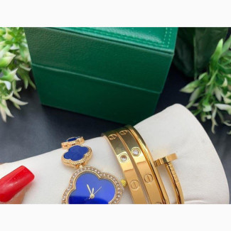 Van Cleef Arpels Watch and Bracelets Set