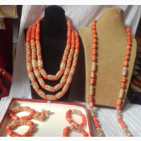 Coral Beaded Necklace - High Quality Affordable