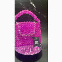 Luxury Fushia Beaded Bag - Lightweight and Stylish