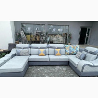 Brand New Home Interiors Landscape Shaped Fabric Sofa