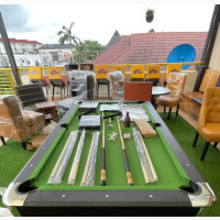 7ft Foreign Pool Table Set With Double Accessories
