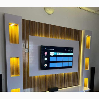 TV Console with Lights - Home Interiors - Brand New