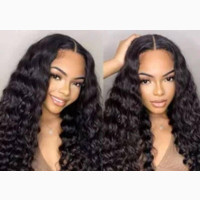 Human Hair Curly Closure Wig