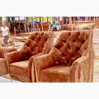 Modern Classic Brown Sofa for Living Room