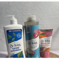 St.Ives Body Care Set - Body Wash, Body Lotion, and Face Scrub