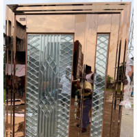 Gold Glass Door 4ft
