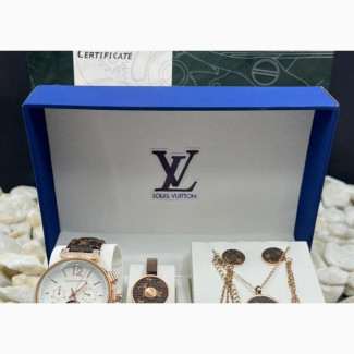 Louis Vuitton Female Watch and Jewellery Set
