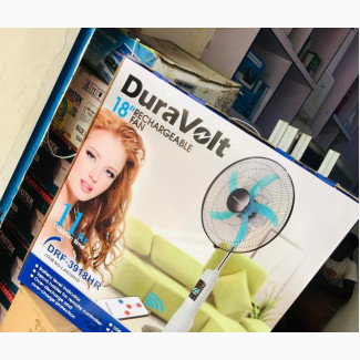 Duravolt 18 Rechargeable Fan With Remote