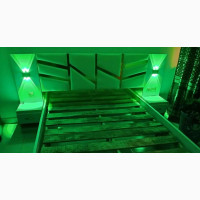 Luxurious 6 by 6 Bedframe With LED Lights - Home Interiors