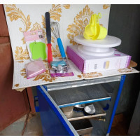 Two Steps Oven Plus Some Baking Equipment